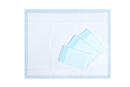 HONEY CARE All-Absorb, XXL 30"x36", 30 Count, Dog and Puppy Training Pads, Ultra Absorbent and Odor Eliminating, Leak-Proof 5-Layer Potty Training Pads with Quick-Dry Surface, Blue, A39