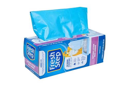Fresh Step Sifting Litter Box Liners – Heavy-Duty Jumbo Cat Litter Sifting Bags for Quick and Easy Cleanup