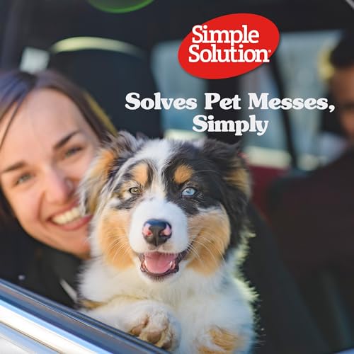 Simple Solution Disposable Dog Diapers for Female Dogs, True Fit, Absorbent, Leak Proof with Wetness Indicator, Puppy & Doggie Period Pad and Pee Diaper, for Medium Pets, 15-23 Inch Waist, 12 Count