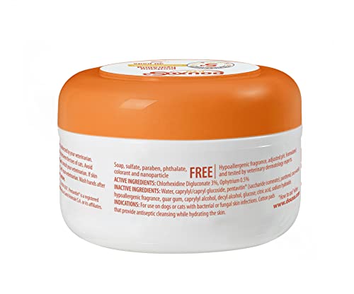 Douxo S3 Pyo Pads, Contains 3% Chlorhexidine & 0.5% Ophytrium, Antiseptic & Hydrating, For Bacterial or Yeast Skin Infections, For Dogs and Cats, 30 Pads
