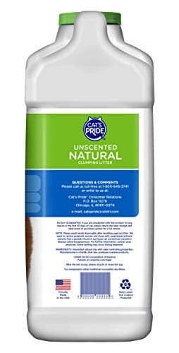 Cat's Pride Lightweight Clumping Litter: Natural - Powerful Odor Control - Unscented, 10 Pounds