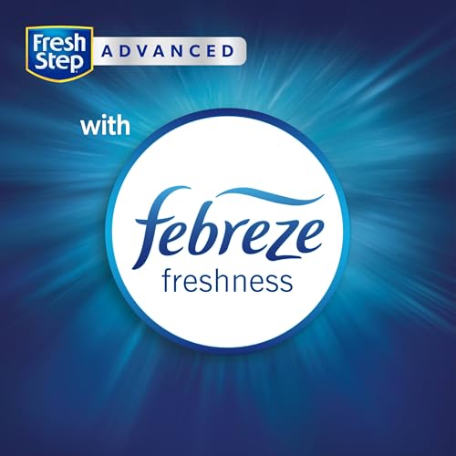 Fresh Step Outstretch Advanced Long Lasting Clumping Litter with Febreze Freshness, Activated Charcoal Litter Lasts 50% Longer, 32 lbs. (2 x 16 lb. Box)