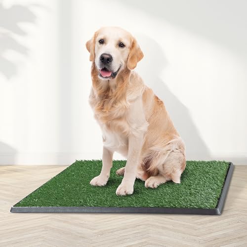 Pee Pads for Dogs - Set of Three 30x20-Inch Replacement Turf Grass Mats for Potty Training - Dog Housebreaking Supplies for Medium Pets by PETMAKER