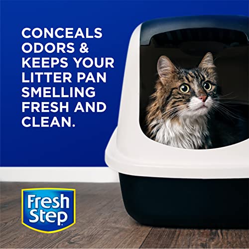 Fresh Step Cat Litter Crystals in Fresh Scent Cat Litter Box Deodorizer Combats Cat Odors and Neutralizes Smells to Keep Your Home Clean, 15 Ounces (Pack of 3)