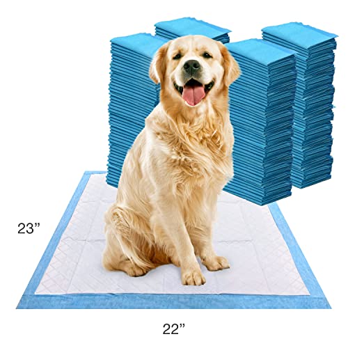 Four Paws Wee-Wee Superior Performance Unscented Pee Pads for Dogs & Puppies, Quilted Leak-Proof Dog Housebreaking Potty Training Floor Protection, 22" x 23", 200 Count