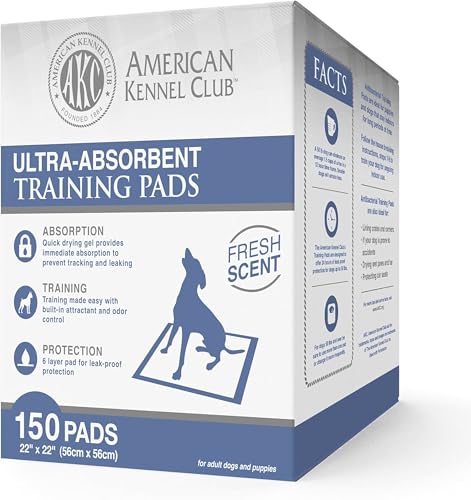 Ultra Absorbent Odor Control Scented Training Pads For Dogs Leak-proof Quick Dry Gel – 22 x 22 Puppy Pads - Fresh Scented - Pack of 150