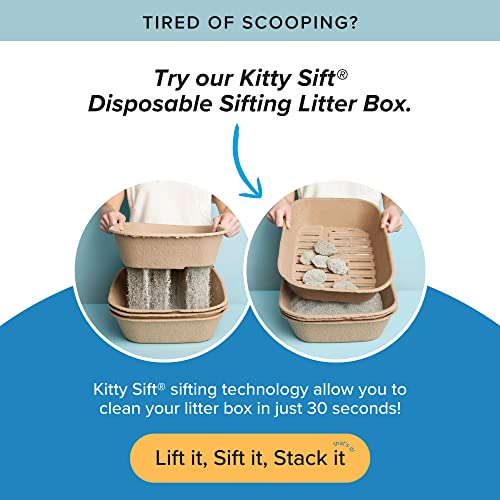 Kitty Sift FiberScoop Disposable Litter Scoop, Plastic-Free & Sustainable - Natural, One Size