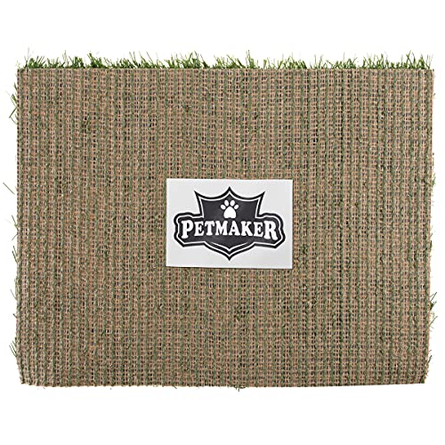 Pee Pads for Dogs - Set of Three 18.5x14-Inch Replacement Turf Grass Mats for Potty Training - Dog Housebreaking Supplies for Small Pets by PETMAKER