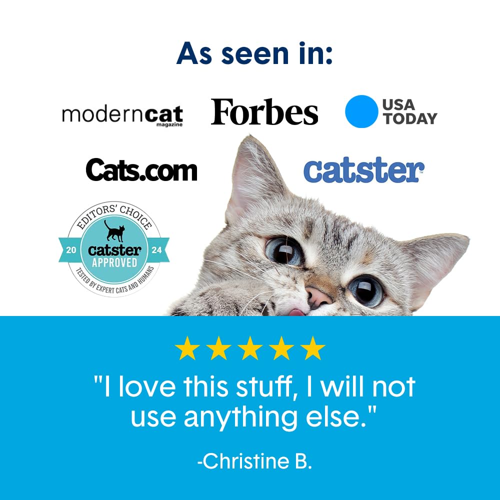 Boxie Unscented Clumping Clay Cat Litter, 28lb, 30-Day Odor Control, Dust-Free, Easy Scoop