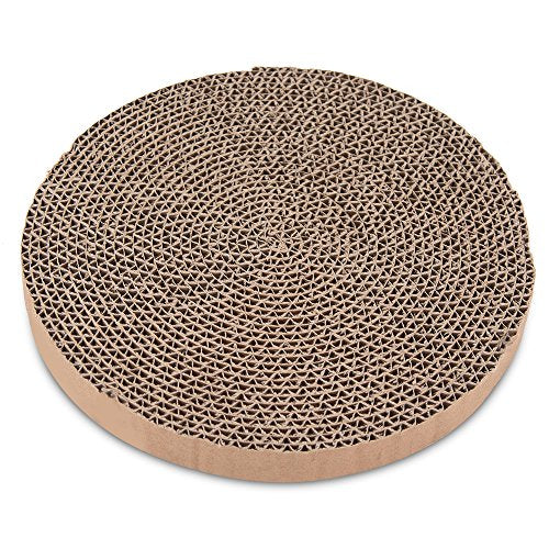 Best Pet Supplies Cat Scratcher Replacement Pads - Cardboard Cat Scratcher Pad, Relieves Stress, Supports Pet Behaviors, 5 Count