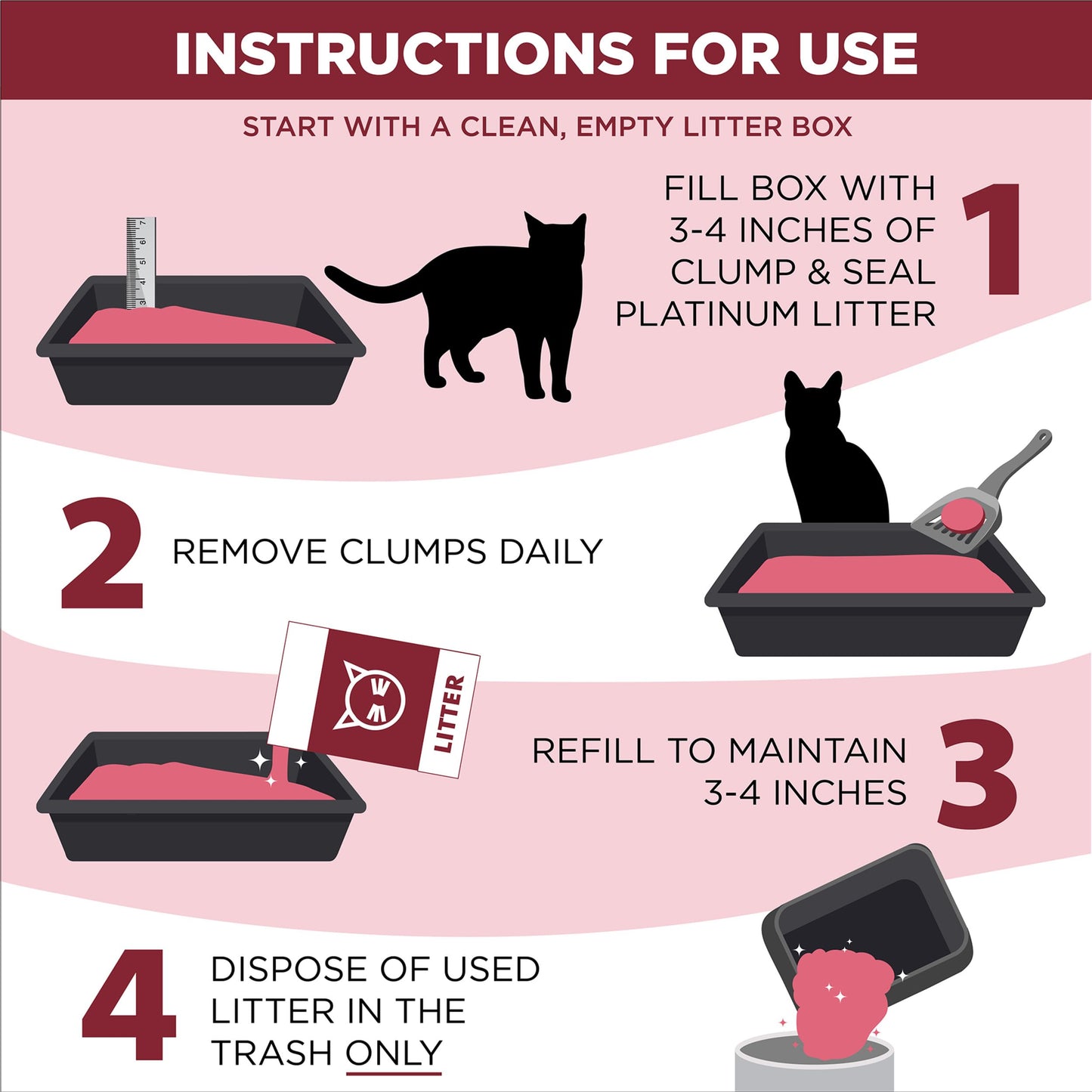 ARM & HAMMER Clump & Seal Platinum, Complete Odor Sealing Clumping Cat Litter, Multi-Cat, 14-Day Odor Control, Online Exclusive Formula, 27.5 Lbs