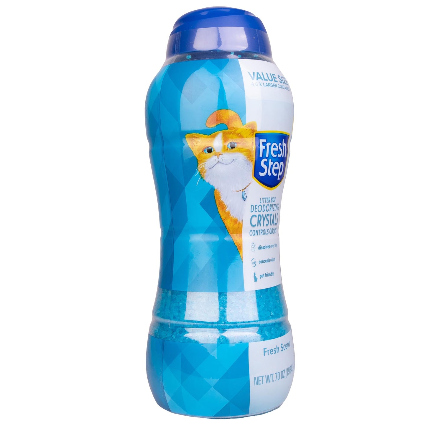Fresh Step Cat Litter Crystals, Cat Litter Box Deodorizer Product for All Cats, Combats Cat Odors and Neutralizes Smells, Summer Breeze Scent, 15 Oz (Pack of 1)