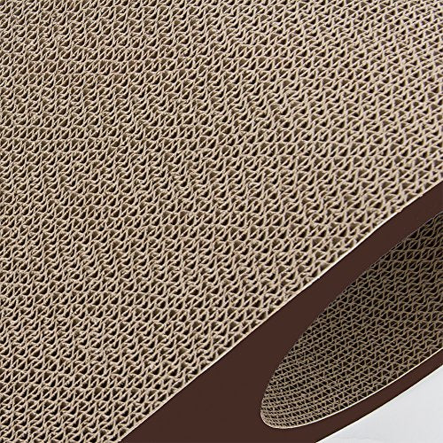 Best Pet Supplies Corrugated Cardboard Cat Scratcher Refill Pads, Lounger, and Fun Interactive Scratching Boards, Claw Safe, Durable, Natural Recycled Materials, Supports Active Play - Droplet