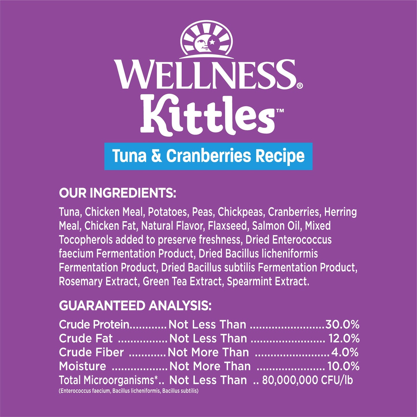 Wellness Kittles Crunchy Natural Grain Free Cat Treats, Tuna & Cranberry, 2-Ounce Bag (Pack of 2)