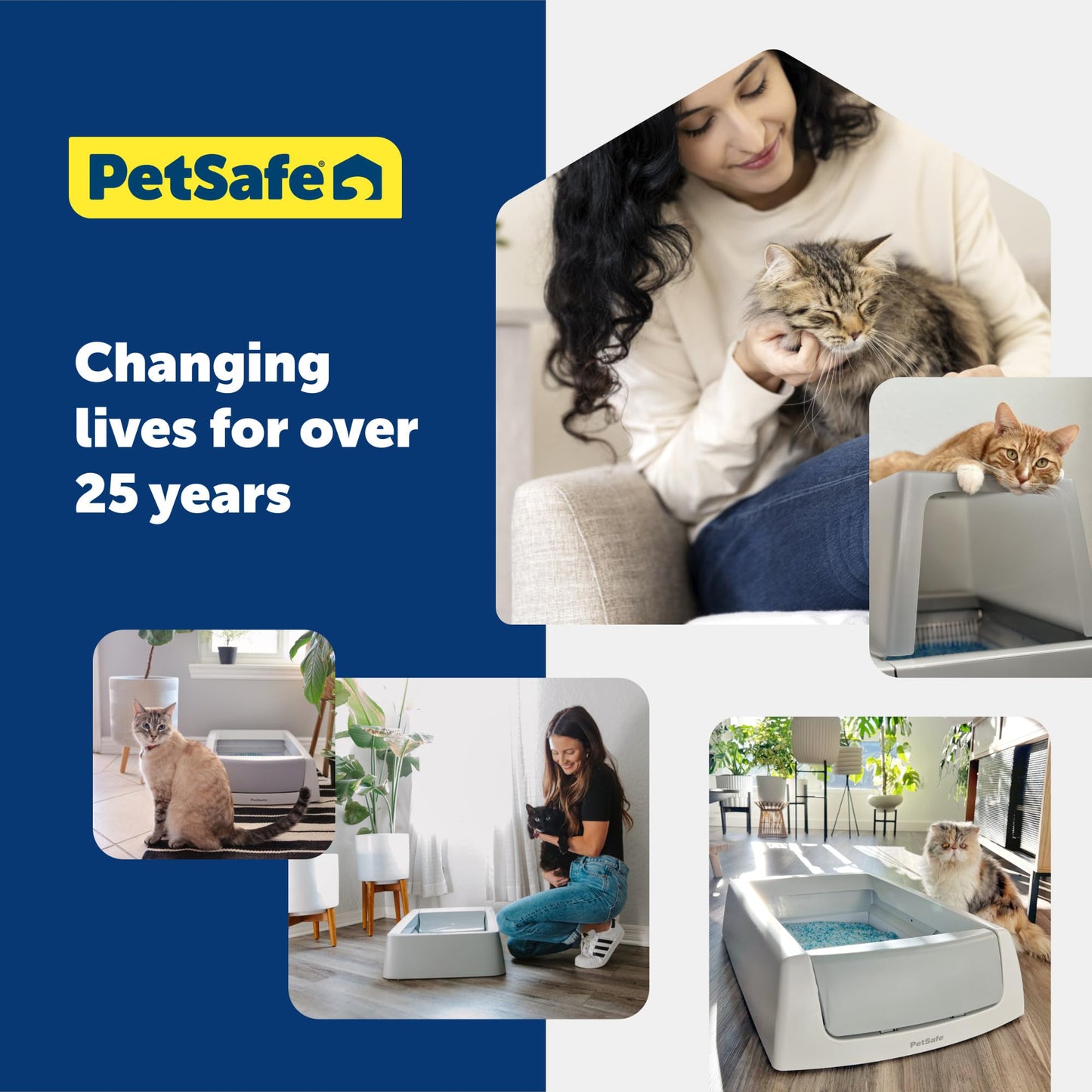 PetSafe ScoopFree Odor Control Crystal Cat Litter, Fresh Scent, 8 Lb Bag, Pack of 3