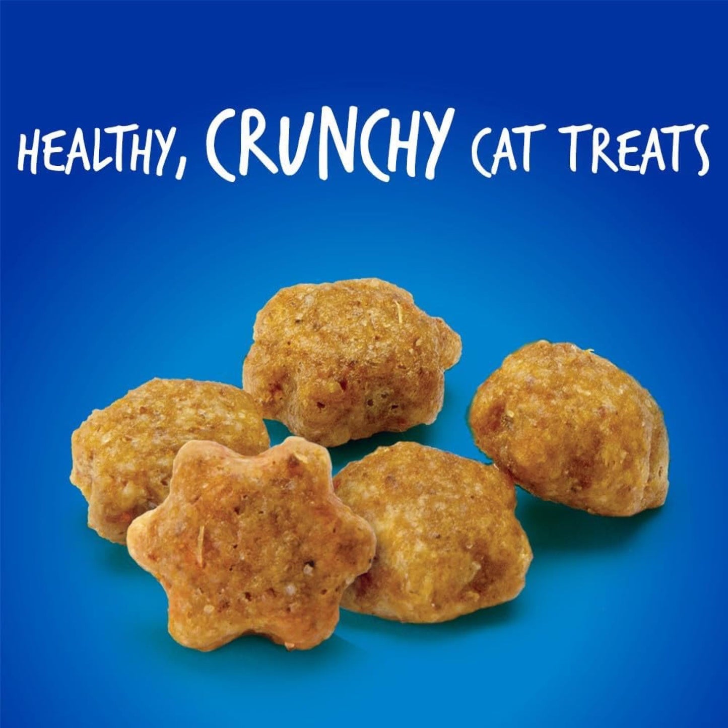 Fruitables Crunchy Low Calorie Treats Packed with Protein For Cats Healthy Free of Wheat, Corn and Soy – Made with Real Chicken with Blueberry – 2.5 Ounces
