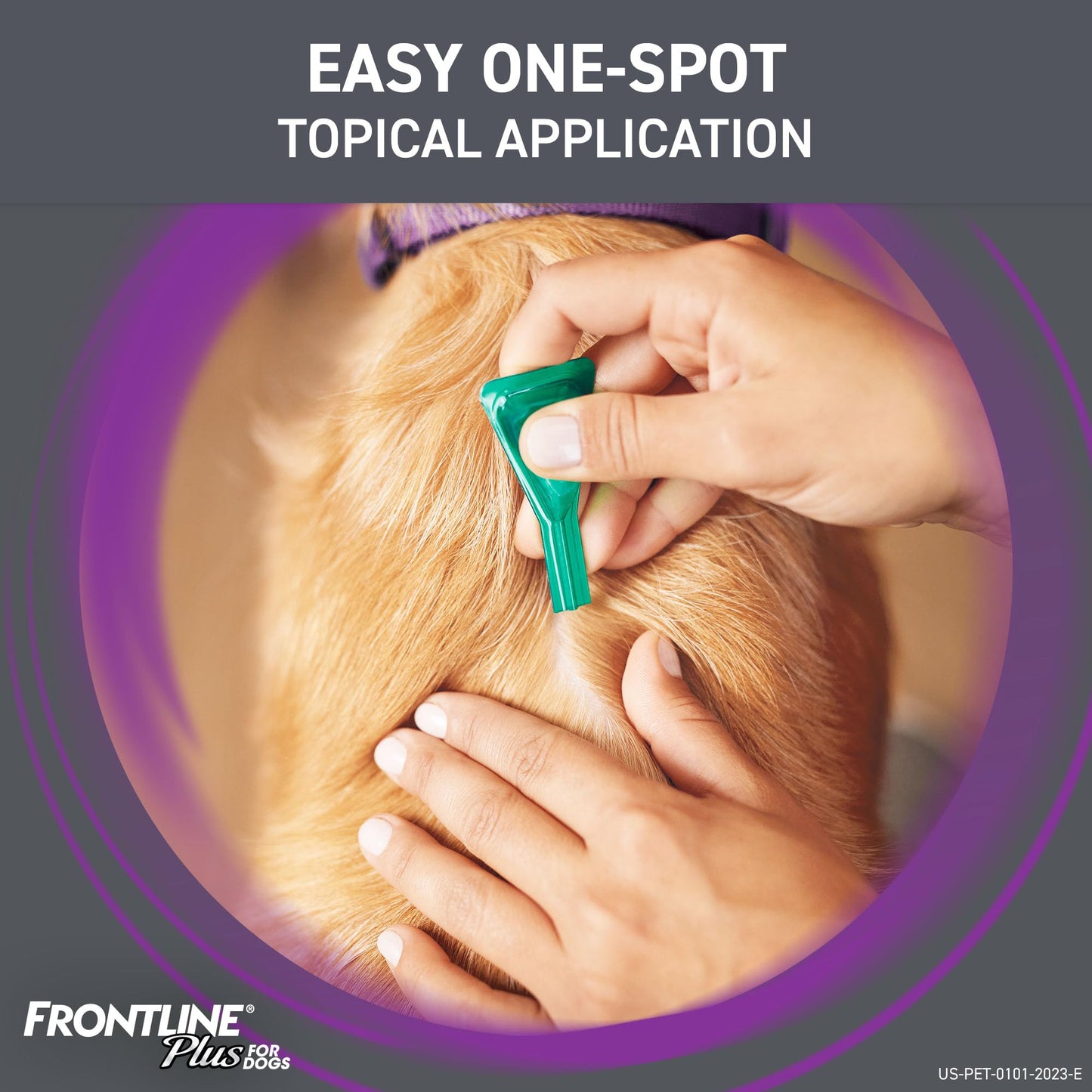 FRONTLINE Plus Flea and Tick Treatment for Small Dogs Upto 5 to 22 lbs. 3 Treatments