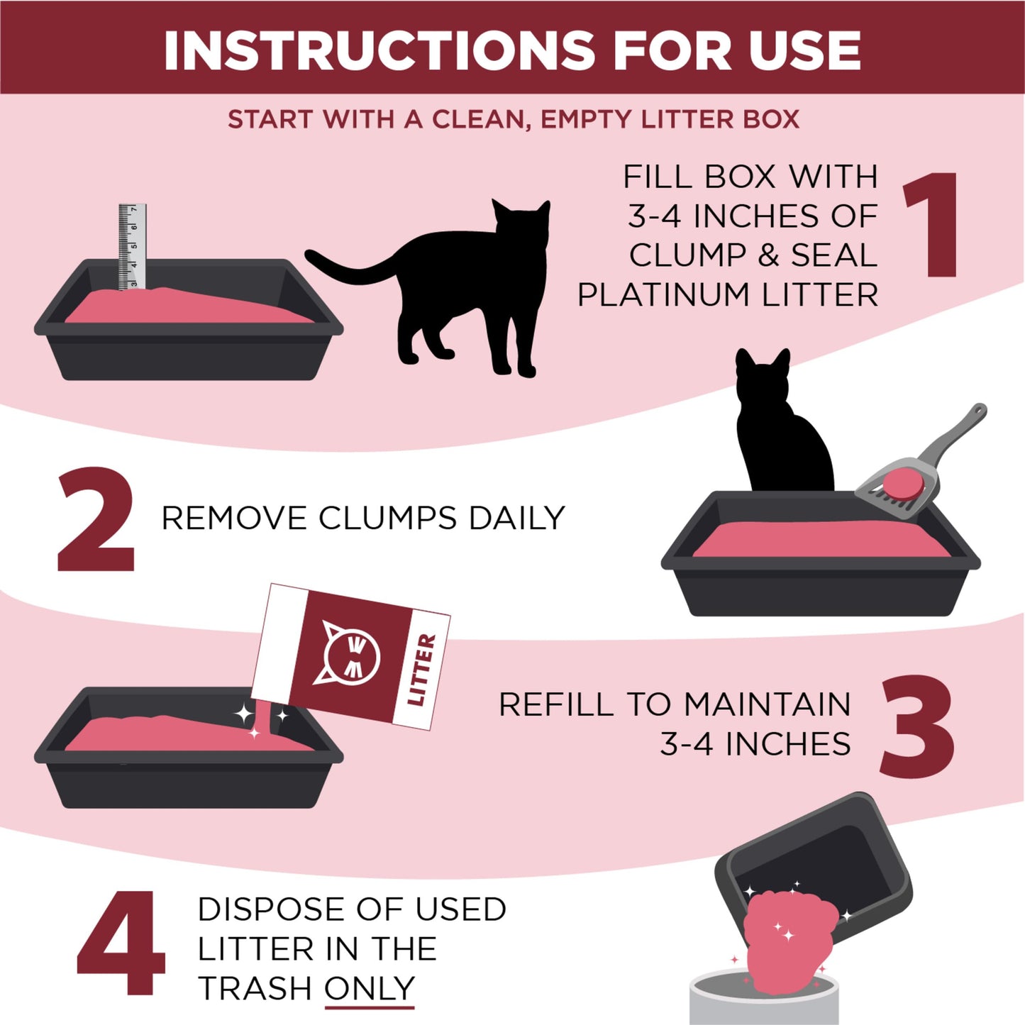 ARM & HAMMER Clump & Seal Platinum, Complete Odor Sealing Clumping Cat Litter, Multi-Cat, 14-Day Odor Control, Online Exclusive Formula, 37 Lbs