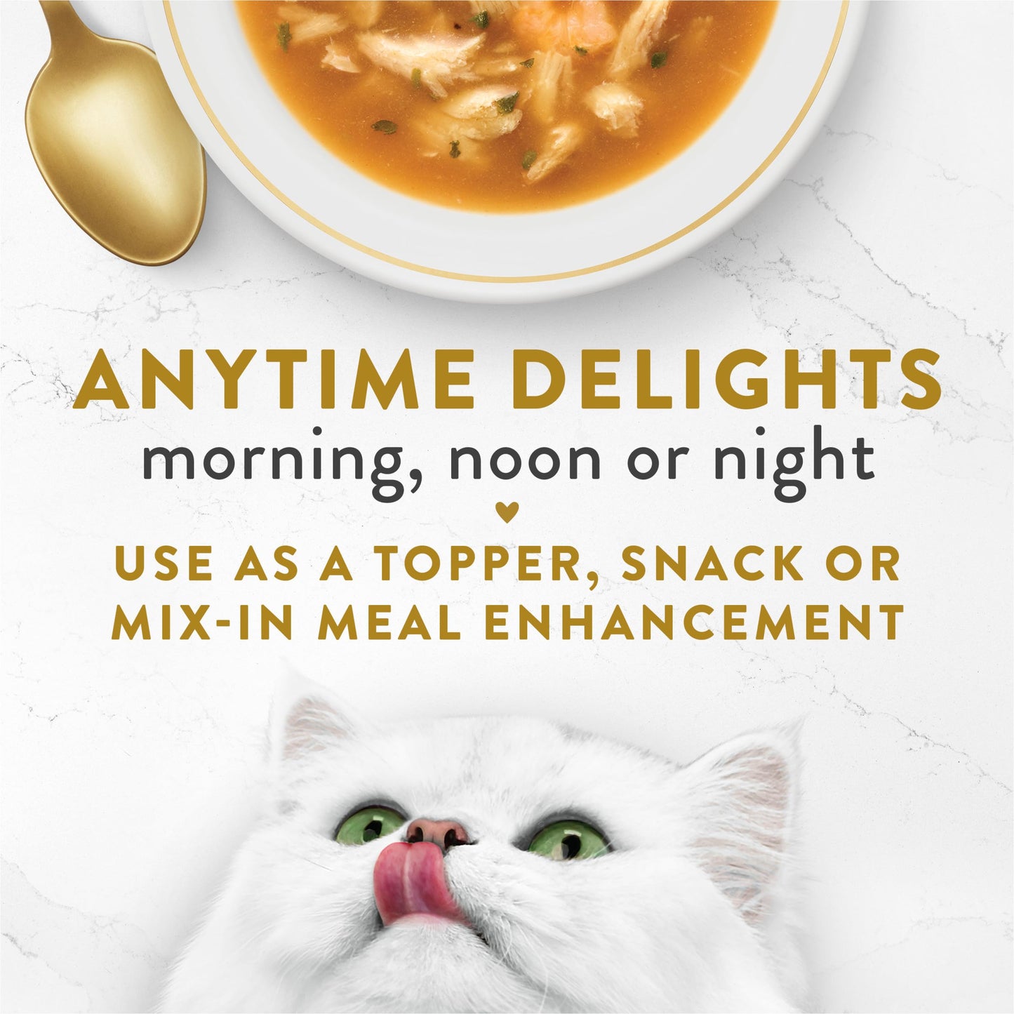 Purina Fancy Feast Lickable Wet Cat Food Broth Topper Seafood Bisque with Shrimp - (Pack of 16) 1.4 oz. Pouches