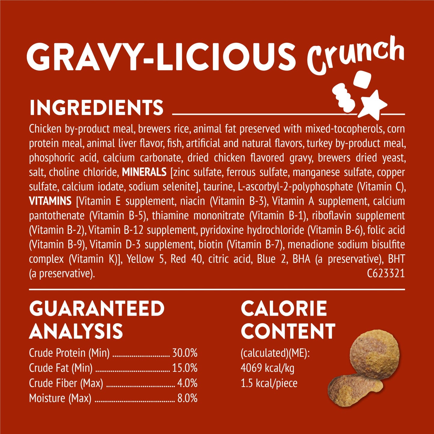 Purina Friskies Cat Treats, Party Mix Gravy-licious Crunch Chicken and Gravy Flavors - (Pack of 6) 6 oz. Pouches