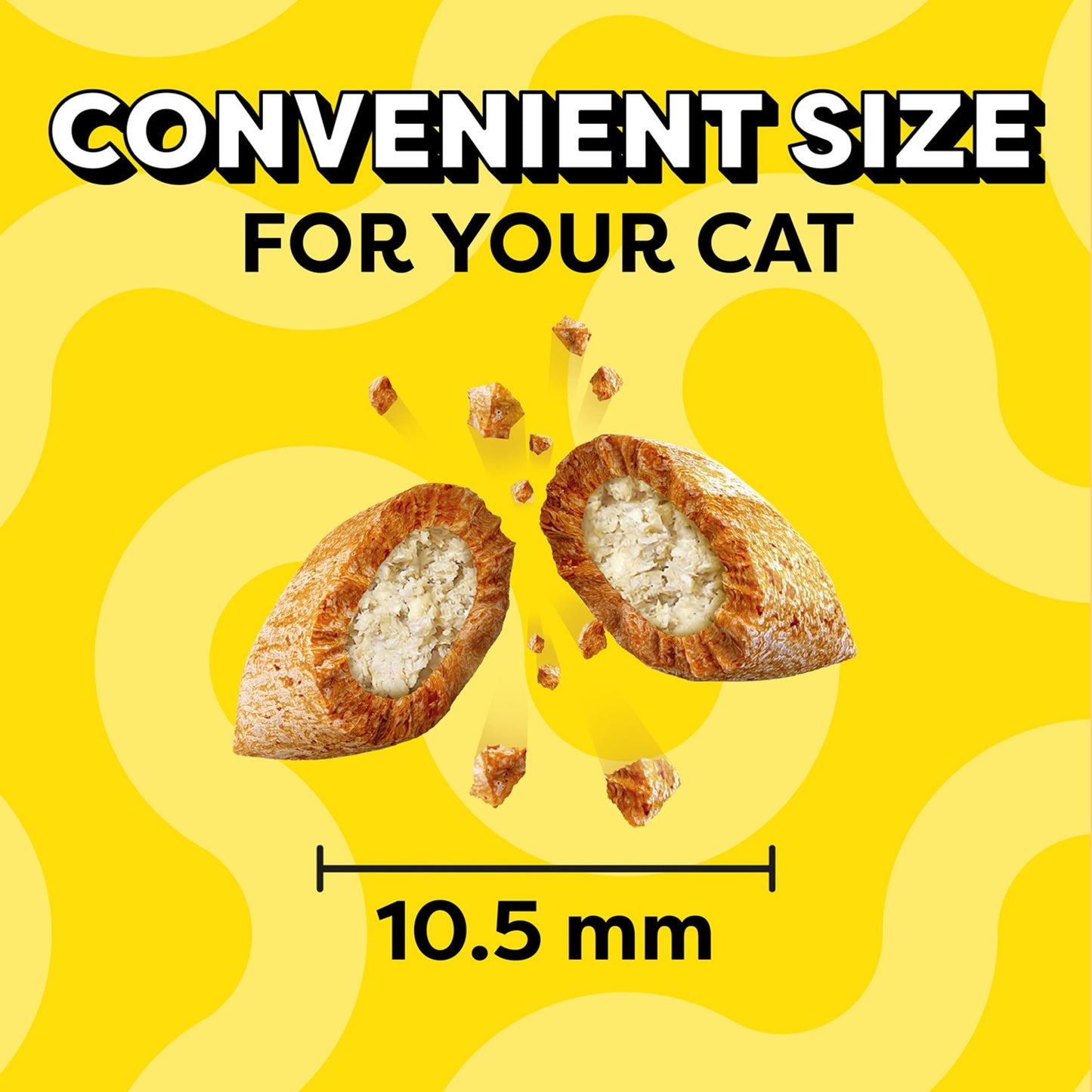 Temptations Classic Crunchy and Soft Cat Treats Tempting Tuna Flavor, 6.3 oz. Pouch (Pack of 10)