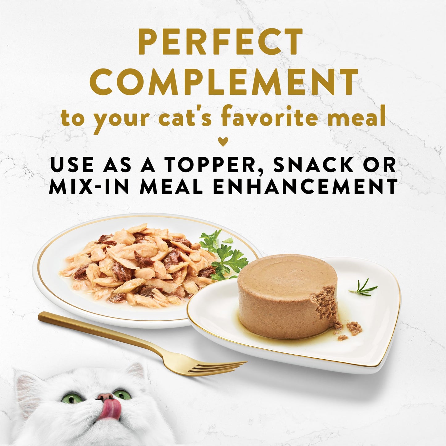 Purina Fancy Feast Appetizers Grain Free Cat Food Flaked Tongol Tuna Appetizer Lickable Cat Food Topper - (Pack of 10) 1.1 oz. Trays
