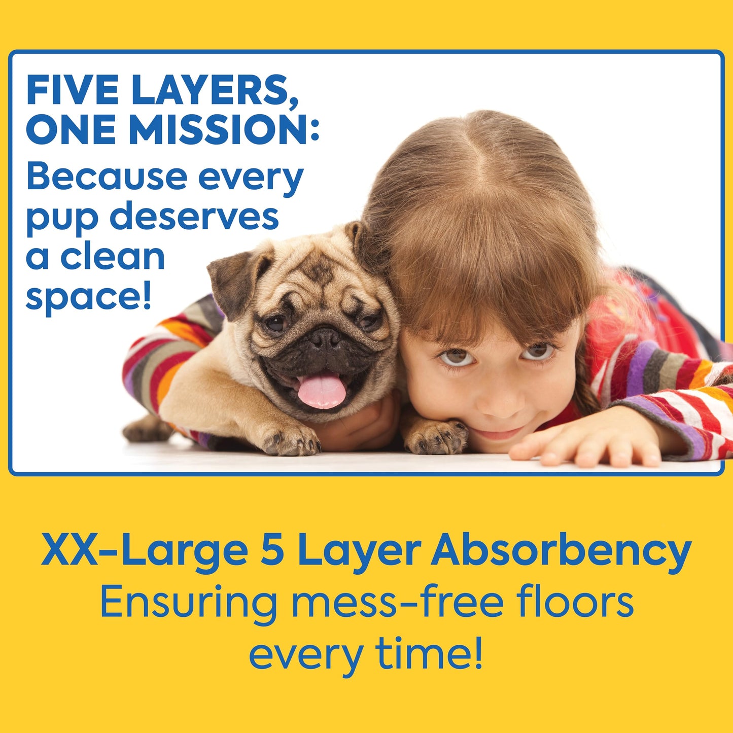 OUT! Petcare XXL Puppy Pads, Heavy Duty, Dog Training, Pee Pads for Dogs, Puppy Essentials, Leak Proof, Potty Training, Housebreaking Supplies (26"x30", 30 Count)