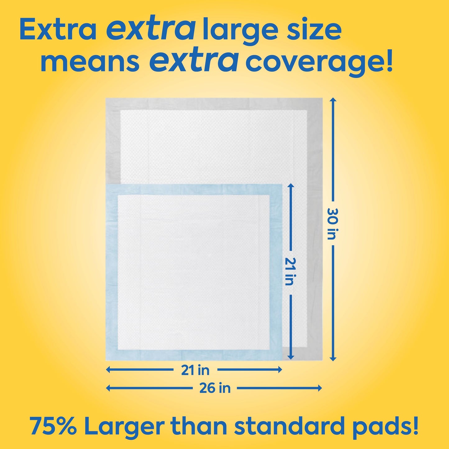 OUT! Petcare XXL Puppy Pads, Heavy Duty, Dog Training, Pee Pads for Dogs, Puppy Essentials, Leak Proof, Potty Training, Housebreaking Supplies (26"x30", 30 Count)