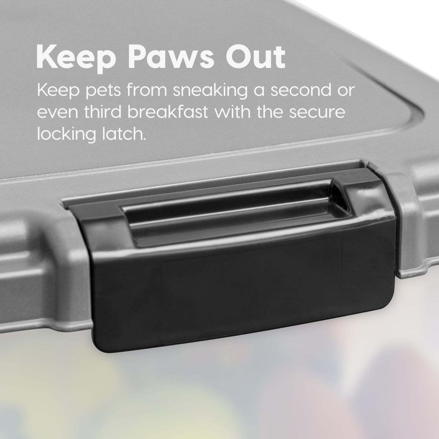 IRIS USA Dog Food Storage Container, 30 lbs & 11 lbs Combo, Cat Food Storage Container, Dog Treat Container, Airtight, Stackable, 2-Cup Scoop, Wheels, Easy Mobility, Silver