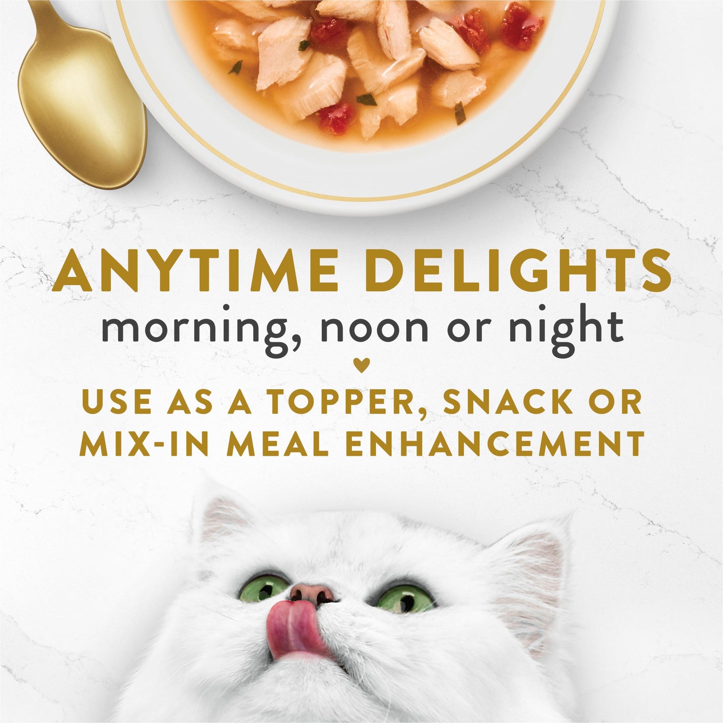 Purina Fancy Feast Lickable Wet Cat Food Broth Topper Complement, Classic With Wild Salmon and Vegetables - (Pack of 16) 1.4 oz. Pouches