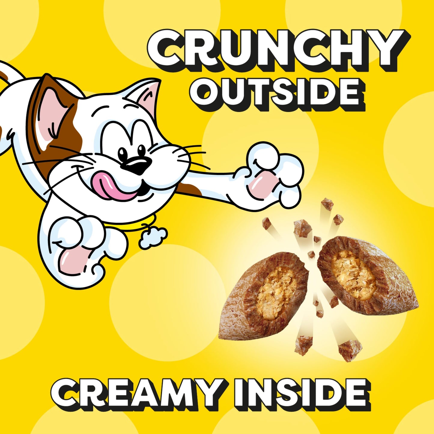 Temptations Classic Crunchy and Soft Cat Treats Savory Salmon Flavor, 16 oz. Tub