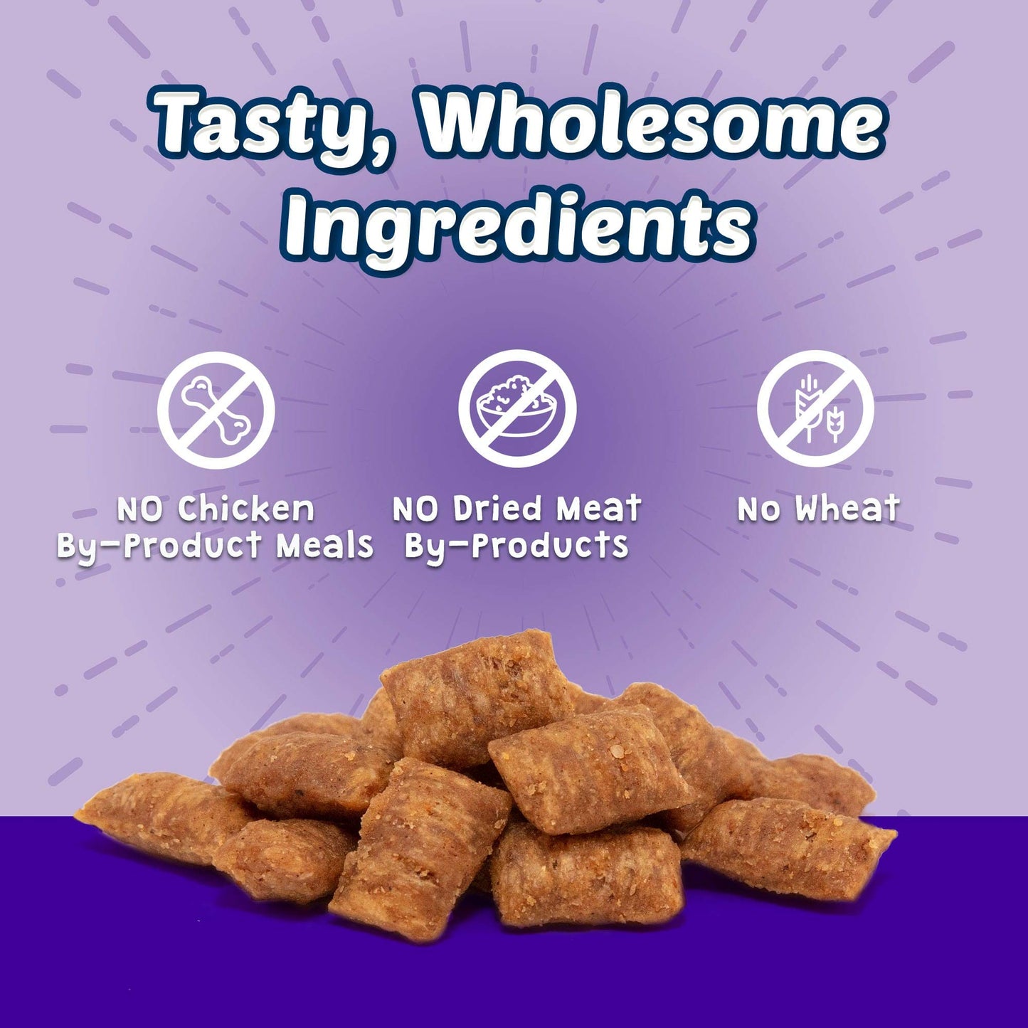 Blue Buffalo Bursts Crunchy Cat Treats, Chicken Liver and Beef 2-oz Bag (6 Pack)