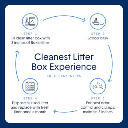 Boxie® Probiotic Cat Litter 40 Day Natural Odor Control, 16lb Clumping Kitty Litter (Clay)
