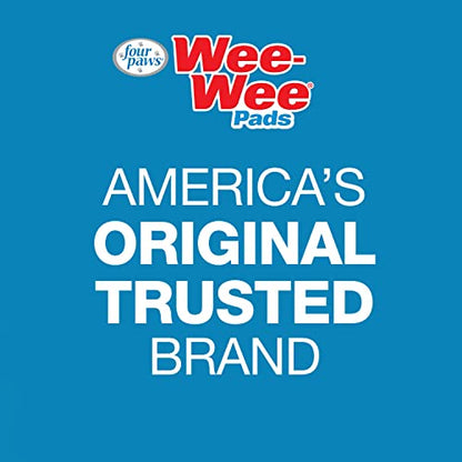 Four Paws Wee-Wee Superior Performance XL Pee Pads for Extra Large Dogs, Leak-Proof Floor Protection Dog & Puppy Quilted Potty Training Pads, Unscented, 28" x 34" (75 Count)
