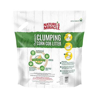 Nature's Miracle Premium Clumping Corn Cob Litter, Tough Odor Bio-Enzymatic Formula, Dust Free
