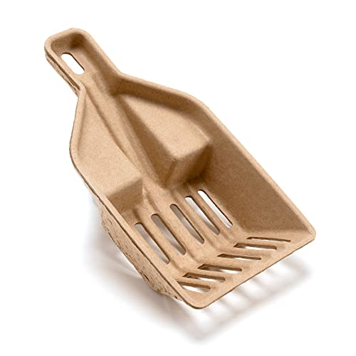 Kitty Sift FiberScoop Disposable Litter Scoop, Plastic-Free & Sustainable - Natural, One Size