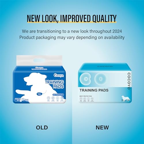 COCOYO Best Value 22"x22" Dog Training Pads 50 Count | Dog Pee Pads | Super Absorbent Puppy Pads,White