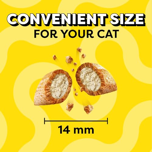 Temptations Jumbo Stuff Crunchy and Soft Cat Treats Tasty Chicken Flavor, 5.3 oz (Pack of 10)