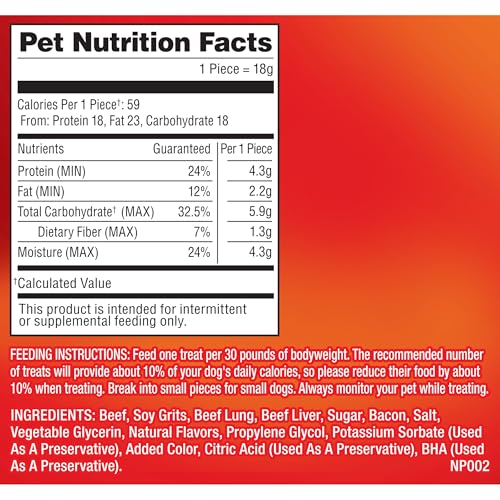 Pup-Peroni Dog Treats, Original Bacon Flavor, 22.5 Ounce, Made with Real Bacon