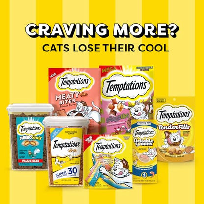 Temptations MixUps Backyard Cookout Flavor Crunchy and Soft Cat Treats, 6.3 oz. Pouch (Pack of 10)