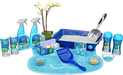 Fresh Step Cat Litter Crystals In Fresh Scent | Cat Litter Box Deodorizer | Combats Cat Odors and Neutralizes Smells to Keep Your Home Clean, 15 Ounces