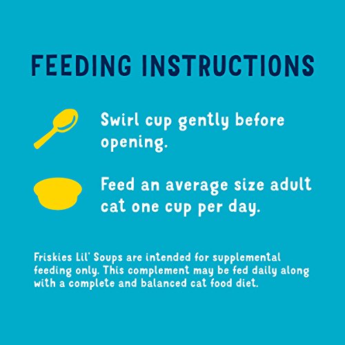 Purina Friskies Natural, Grain Free Lickable Cat Treats Lil’ Soups With Tuna in Chicken Broth - (Pack of 8) 1.2 oz. Cups