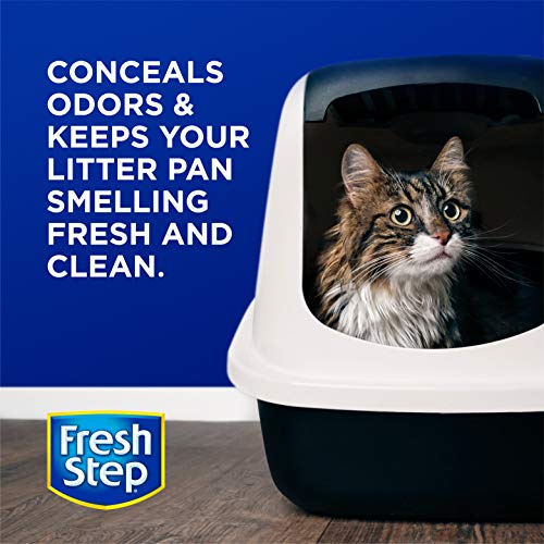Fresh Step Cat Litter Crystals - Cat Litter Box Deodorizer Product for All Cats - Combats Cat Odors and Neutralizes Smells - Summer Breeze Scent, Value Size 70 oz, 4.6X Larger Container