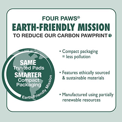 Four Paws Wee-Wee Superior Performance Unscented Pee Pads for Dogs & Puppies, Quilted Leak-Proof Dog Housebreaking Potty Training Floor Protection, 22" x 23", 50 Count
