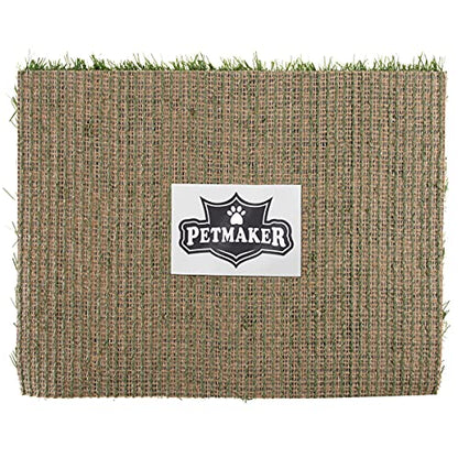 Pee Pads for Dogs - Set of Three 18.5x14-Inch Replacement Turf Grass Mats for Potty Training - Dog Housebreaking Supplies for Small Pets by PETMAKER