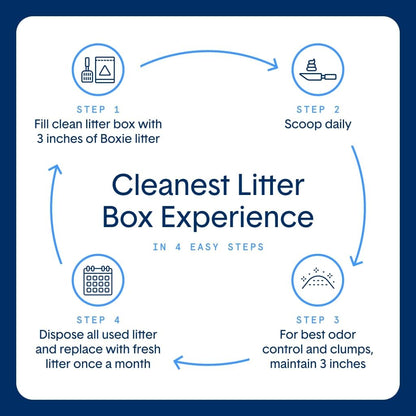 Boxie Extra Strength Cat Litter, 35-Day Odor Control, Clumping Clay, 28lb