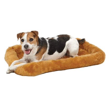 MidWest Homes for Pets Bolster Dog Bed 24L-Inch Cinnamon Dog Bed or Cat Bed w/Comfortable Bolster | Ideal for Small Dog Breeds & Fits a 24-Inch Dog Crate | Easy Maintenance Machine Wash & Dry