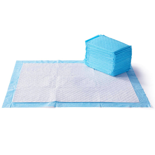 Amazon Basics Dog and Puppy Pee Pads with 5-Layer Leak-Proof Design and Quick-Dry Surface for Potty Training, Heavy Duty Absorbency, X-Large, 28 x 34 Inch - Pack of 25, Blue & White - topratednest