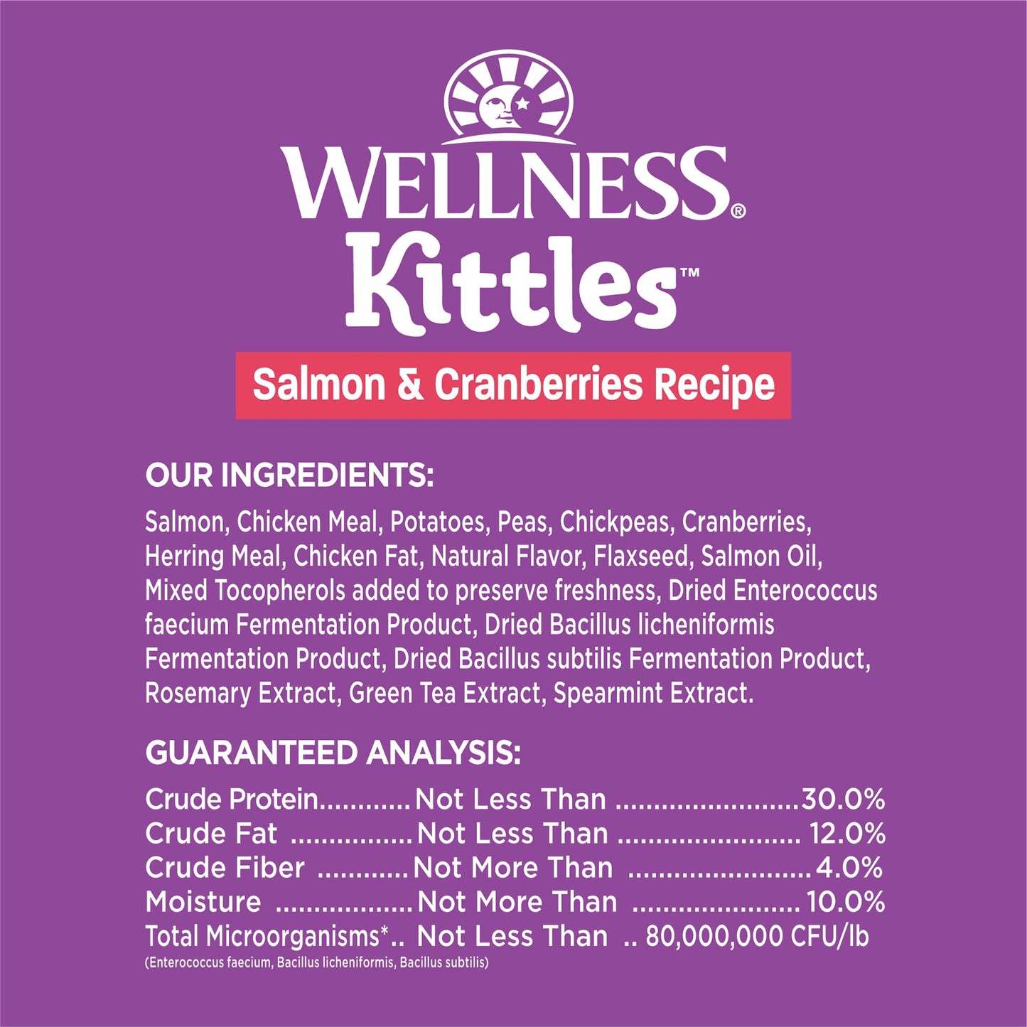 Wellness Kittles Crunchy Natural Grain Free Cat Treats, Salmon & Cranberry, 2-Ounce Bag (Pack of 2)