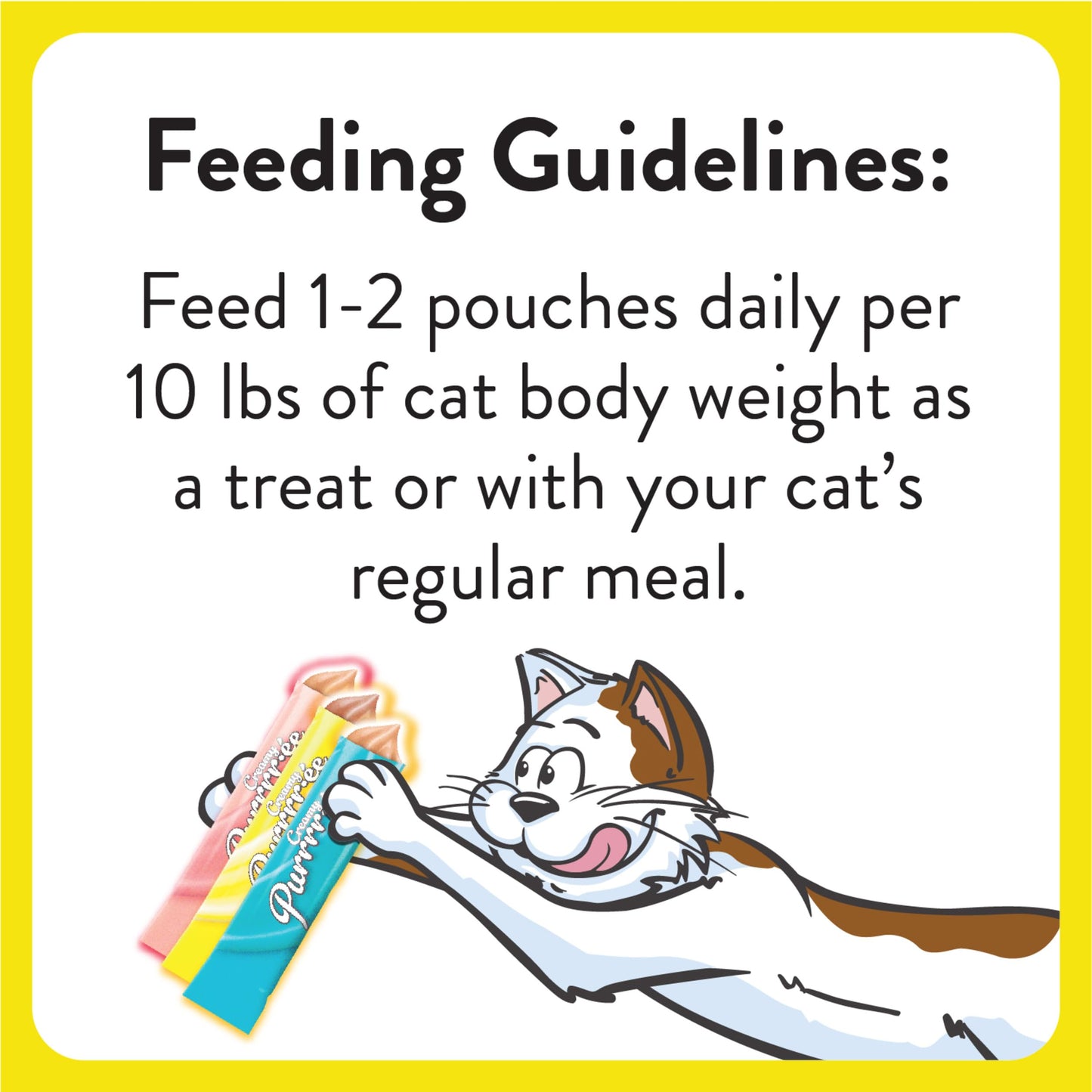 Temptations Creamy Puree with Chicken, Salmon, and Tuna Variety Pack of Lickable, Squeezable Cat Treats, 0.42 Oz Pouches, 48 Count